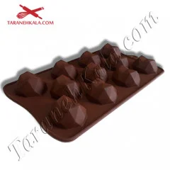 قالب شکلات سیلیکونی قلب هندسی کد 23 سورنا