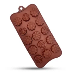 قالب سیلیکونی شکلات طرح گل کد 3