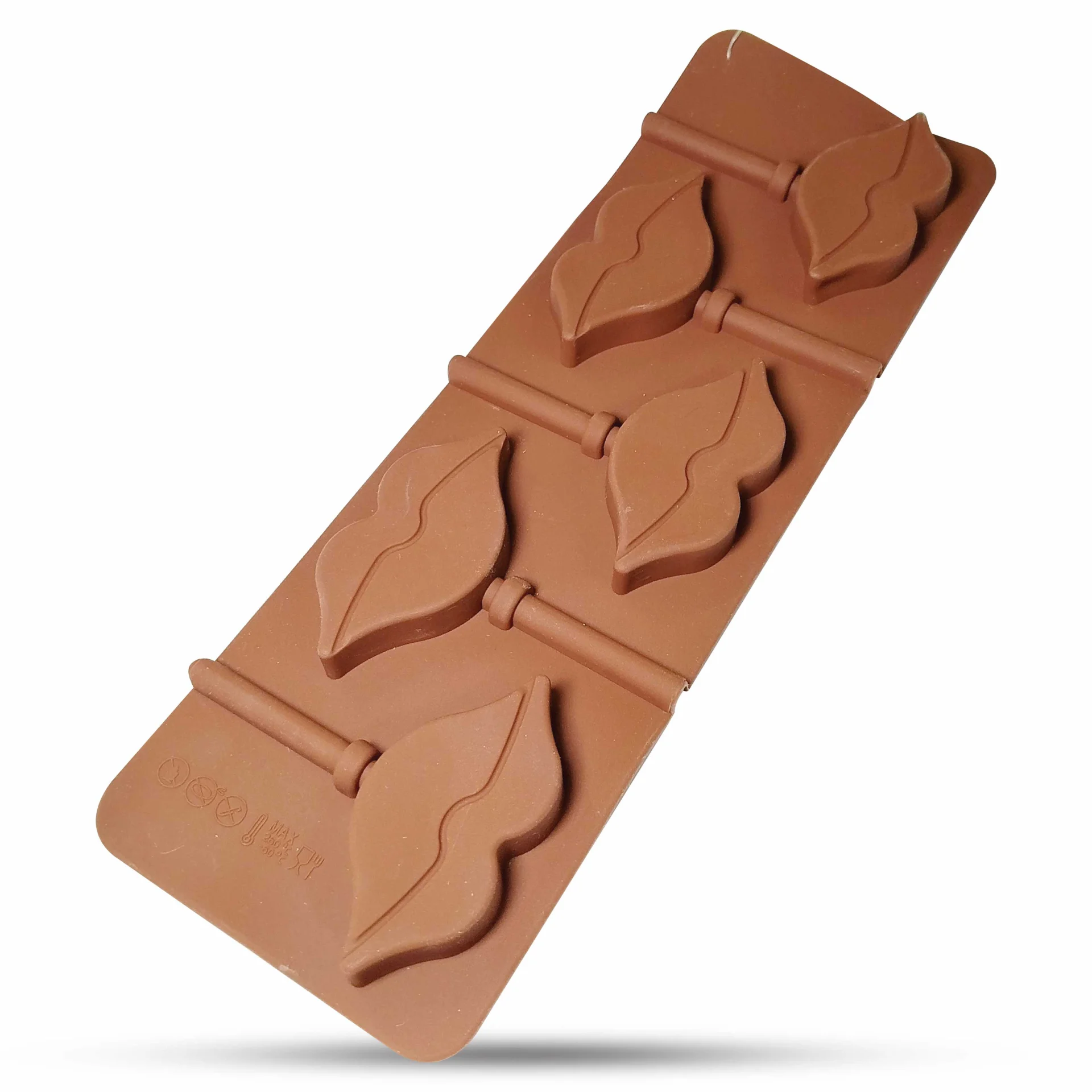 قالب آبنبات سیلیکونی لب 5 خانه