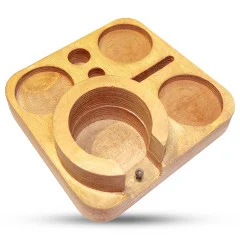 استند قهوه چوبی مربع