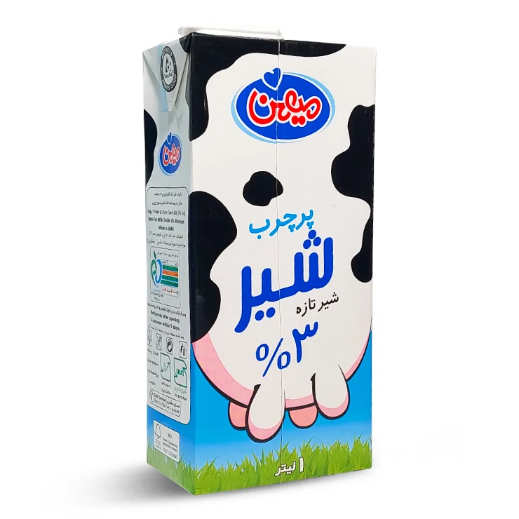شیر پرچرب 1 لیتری میهن