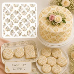 شابلون کیک (استنسیل) کد 17
