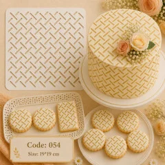 استنسیل کیک (شابلون) کد 54