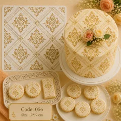 شابلون کیک (استنسیل) کد 56