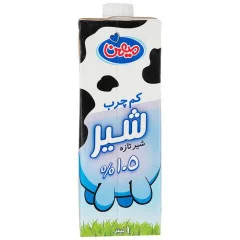 شیر کم چرب میهن 1 لیتری