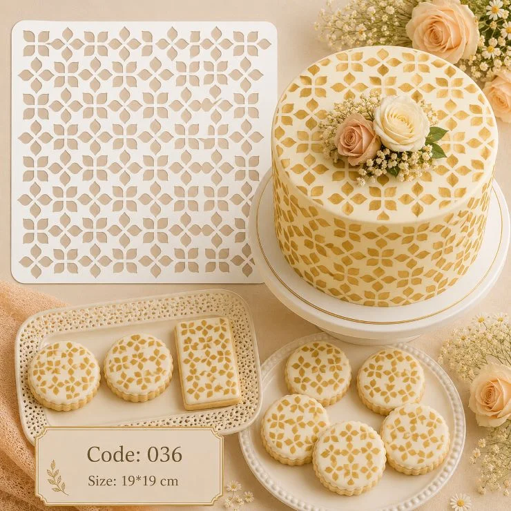 شابلون کیک (استنسیل) کد 36