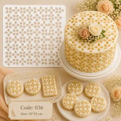 شابلون کیک (استنسیل) کد 36