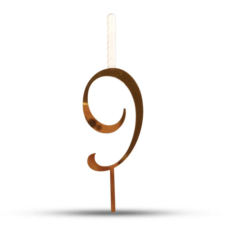 تاپر اعداد شمع دار 9