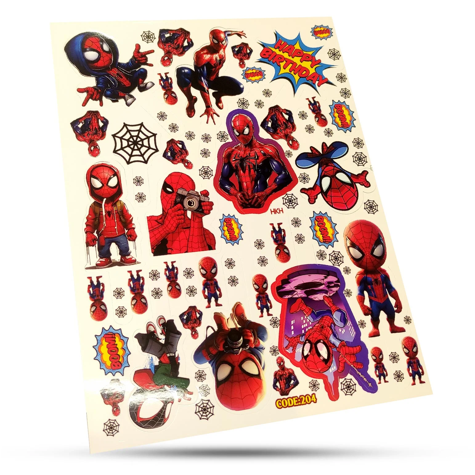 استیکر غیر خوراکی اسپایدرمن سوییت کد 204