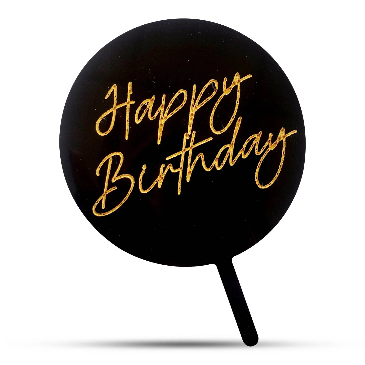 تاپر پلکسی طلایی زمینه مشکی کد 10