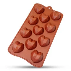 قالب شکلات سیلیکونی قلب هندسی کد 23 سورنا
