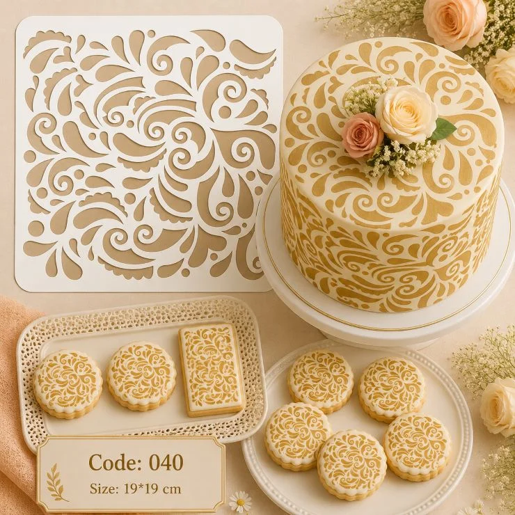 شابلون کیک (استنسیل) کد 40