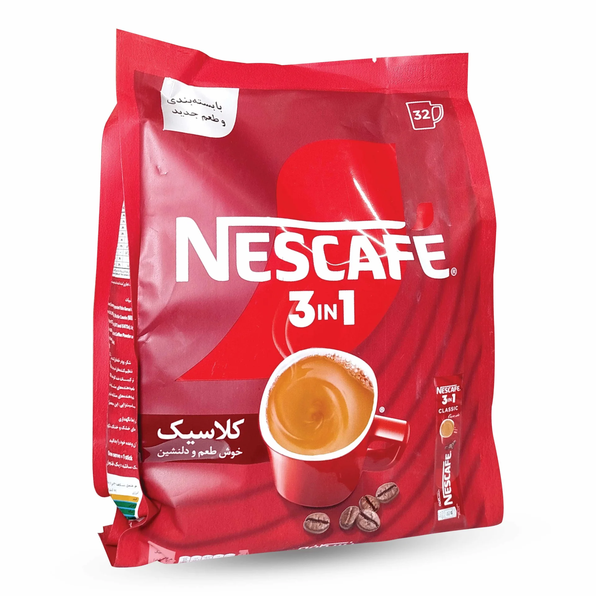 کافی میکس کلاسیک 3*1 کیسه نسکافه 32 عددی