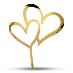 تاپر کیک عاشقانه طلایی کد 058