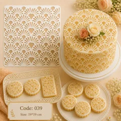 استنسیل کیک (شابلون) کد 39