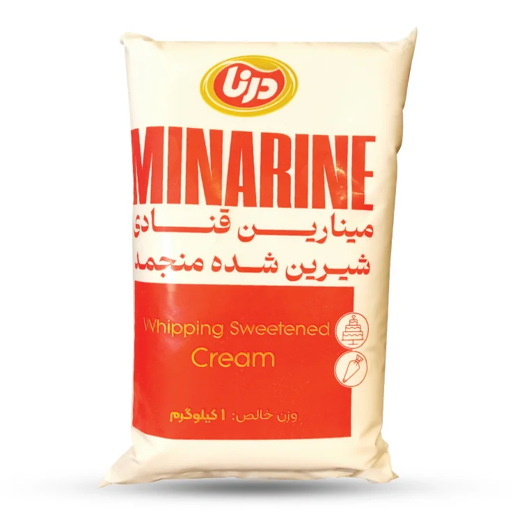 خامه قنادی شیرین شده درنا قرمز 1 کیلویی