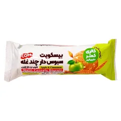 بیسکویت سبوس دار چند غله با طعم سیب و دارچین کوپا 150 گرمی