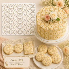 شابلون کیک (استنسیل) کد 28