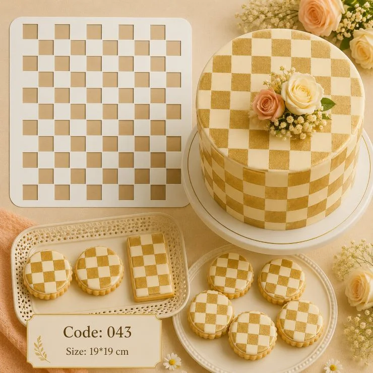 شابلون کیک (استنسیل) کد 43