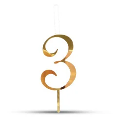 تاپر اعداد شمع دار 3