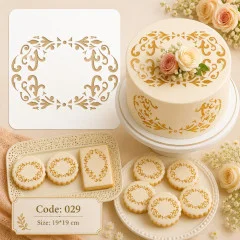 شابلون کیک (استنسیل) کد 29