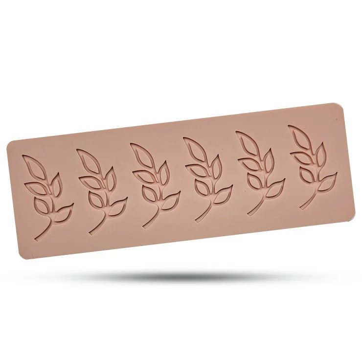قالب سیلیکونی گارنیش (گیپور) طرح برگ کد 75